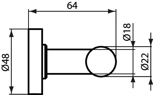 Handtuchhaken IOM doppelt, Chrom Handtuchhaken IOM doppelt, Chrom