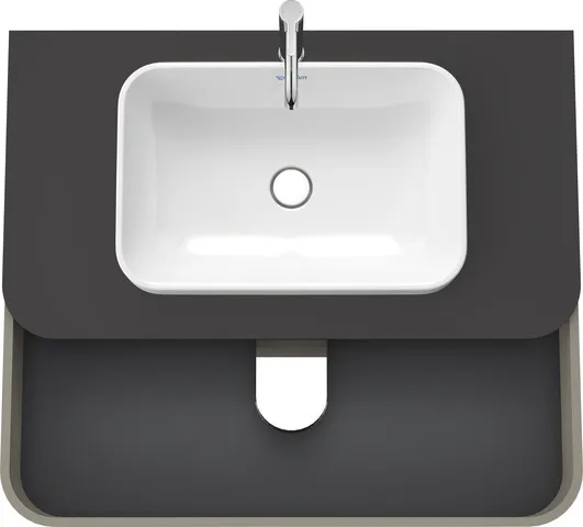 Duravit Waschtischunterschrank wandhängend „Happy D.2 Plus“ Steingrau Seidenmatt Duravit Waschtischunterschrank wandhängend „Happy D.2 Plus“ Steingrau Seidenmatt
