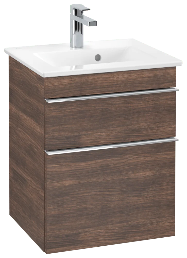 Villeroy & Boch Waschbeckenunterschrank Venticello, Arizona Oak, 466x590x425 mm, Eckig, SoftClosing, 1 Waschbecken