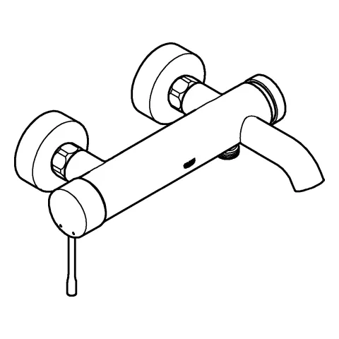 Grohe Essence Einhand-Wannenbatterie, Wandmontage, eigensicher, Professional Edition, chrom Grohe Essence Einhand-Wannenbatterie, Wandmontage, eigensicher, Professional Edition, chrom