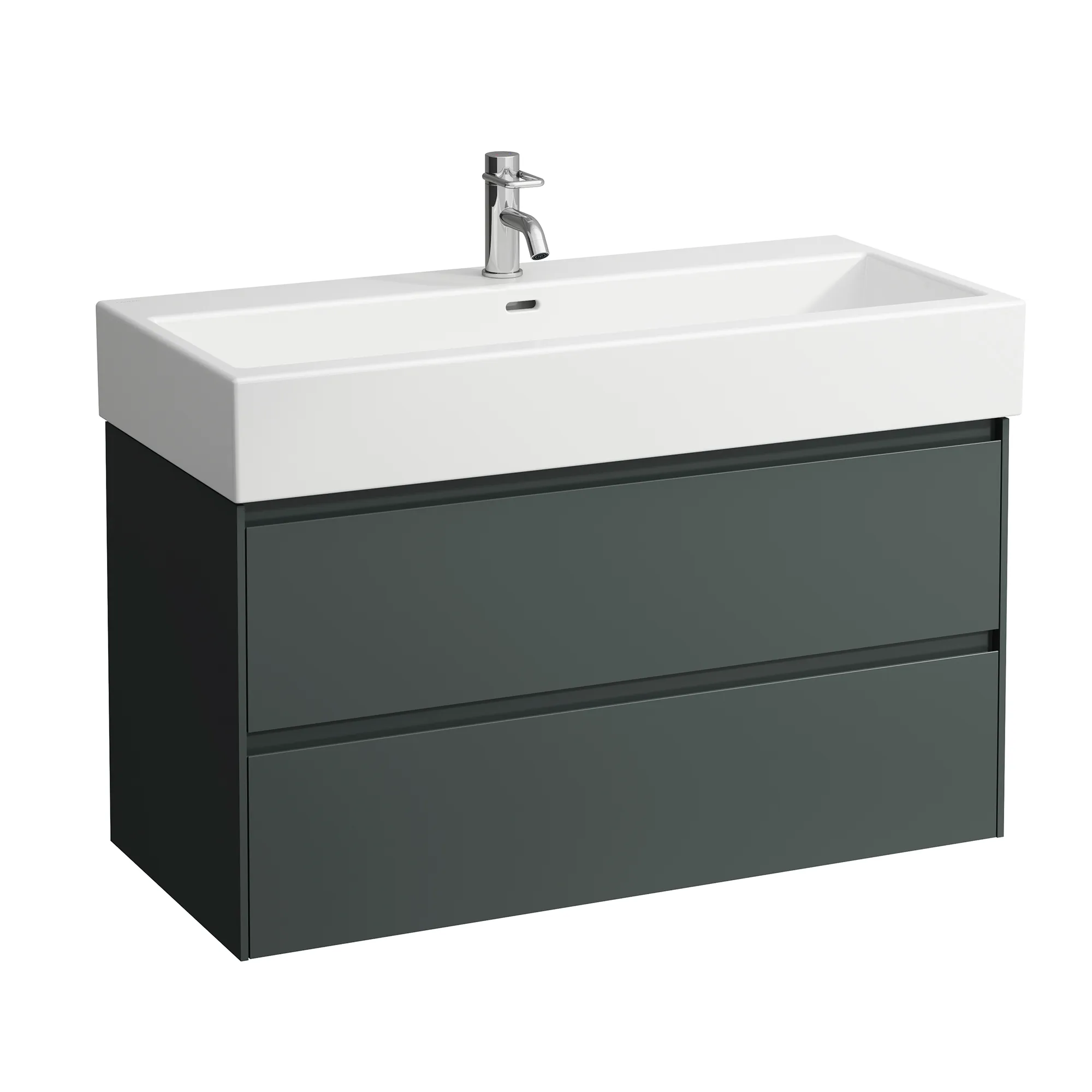 Laufen Waschtischunterbau LANI 442x984x515 mit 2 Schubladen, verkehrsgrau Laufen Waschtischunterbau LANI 442x984x515 mit 2 Schubladen, verkehrsgrau