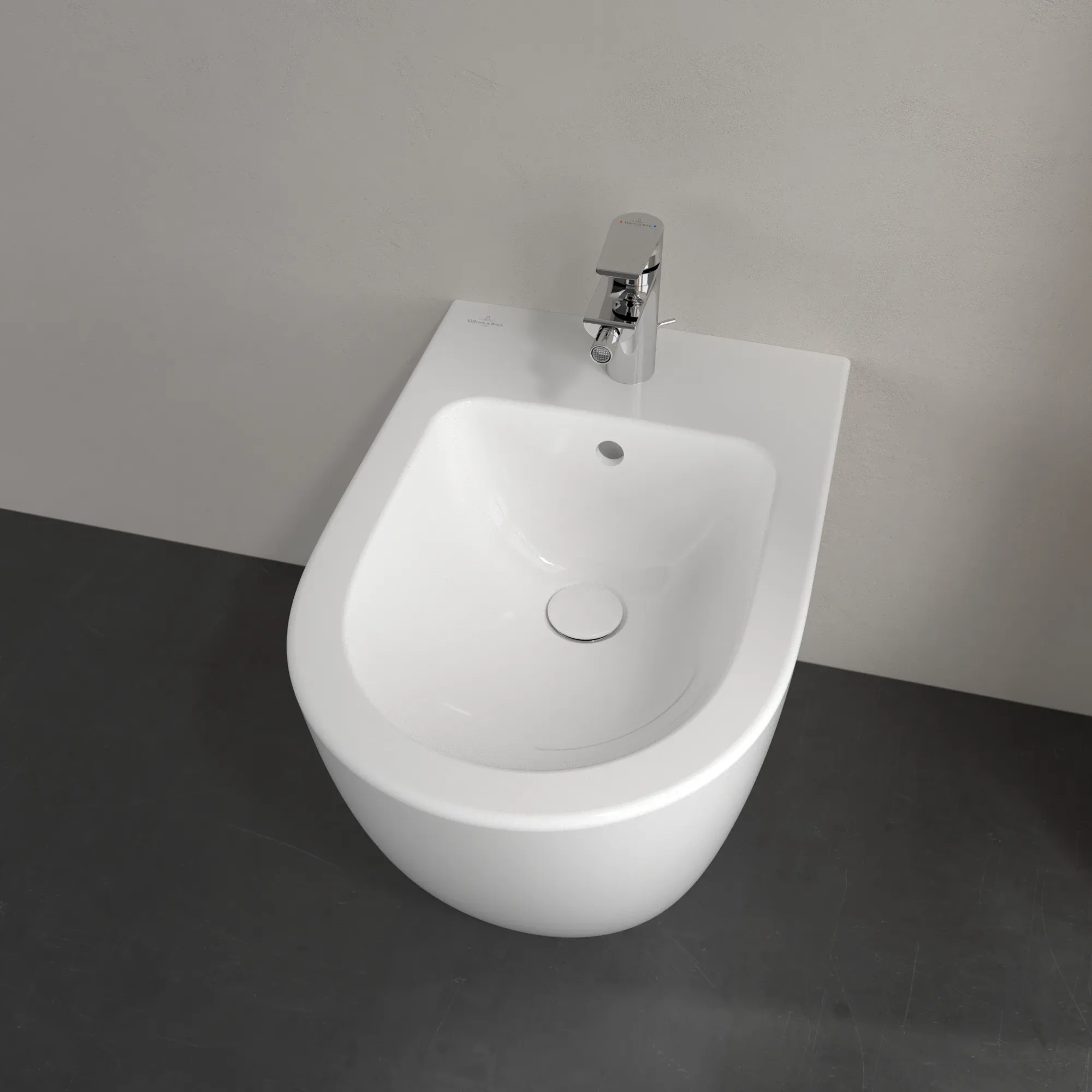 Villeroy & Boch Stand-Bidet „Subway 2.0“, Befestigung verdeckt, mit Hahnlochbohrung 37,5 × 56 × 40 cm