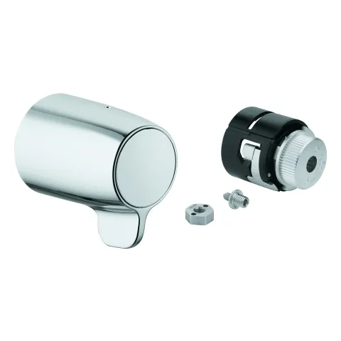 Temperaturwählgriff 49072, für Grohtherm Special Thermostat-Waschtischbatterie DN 15 mit Ellbogenhebel, Wandmontage, chrom Temperaturwählgriff 49072, für Grohtherm Special Thermostat-Waschtischbatterie DN 15 mit Ellbogenhebel, Wandmontage, chrom
