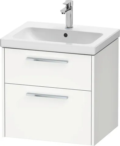 Duravit Waschtischunterschrank Wandhängend „D-Code“ 58,4 × 55,5 × 46 cm in Beton Matt