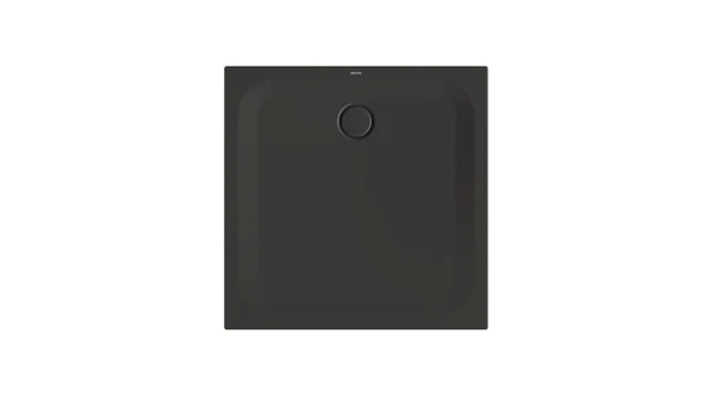 Bette quadrat Duschwanne „BetteUltra“ 1000 × 1000 mm ohne Oberflächenbeschichtung, ohne Oberflächenveredelung, mit Wannenträger, in Anthracite