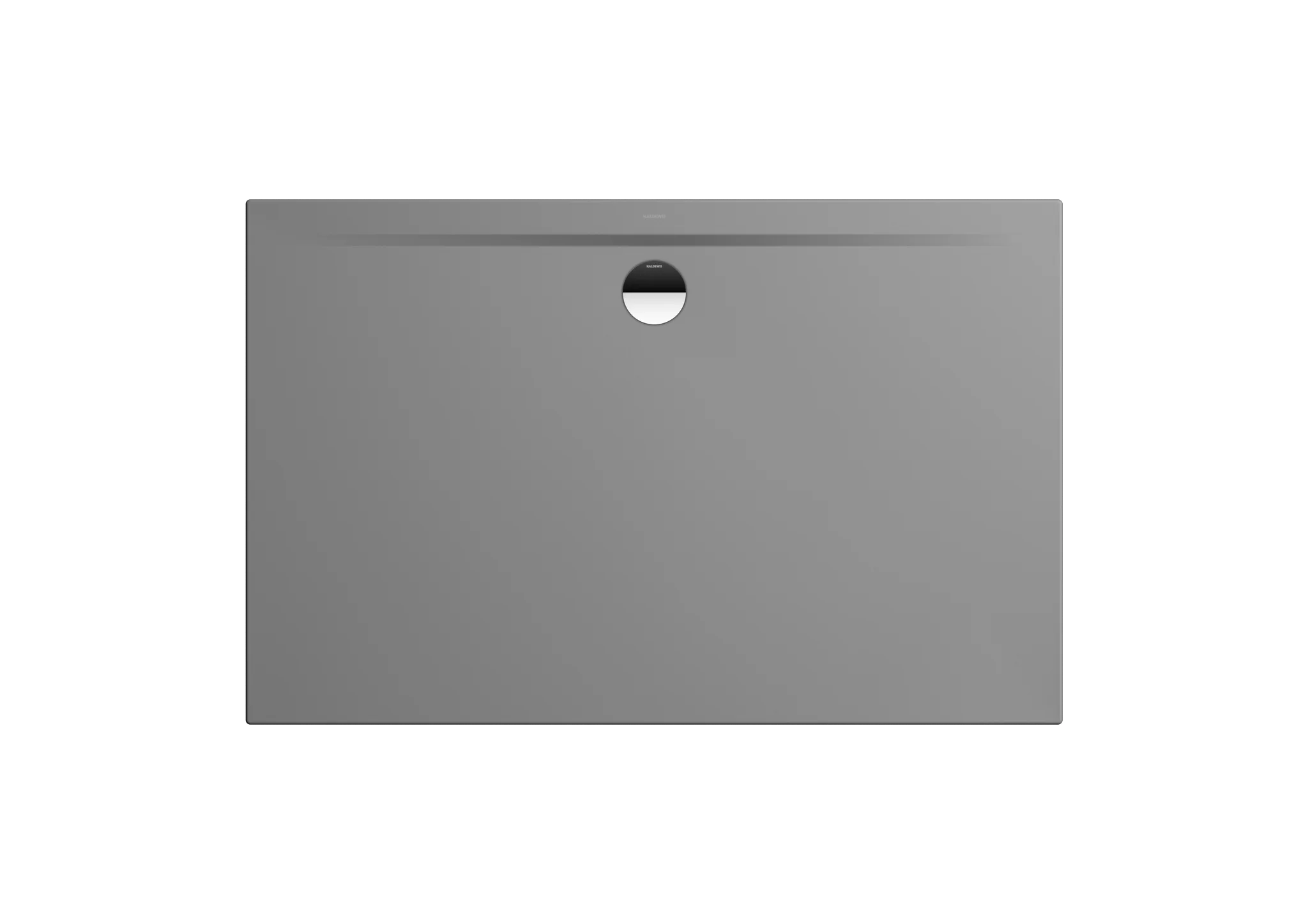 Kaldewei SUPERPLAN ZERO Duschfläche, extraflach, 900x1400 mm, cool grey 40, Perl-Effekt, 20 mm tief, seitlicher mittiger Ablauf