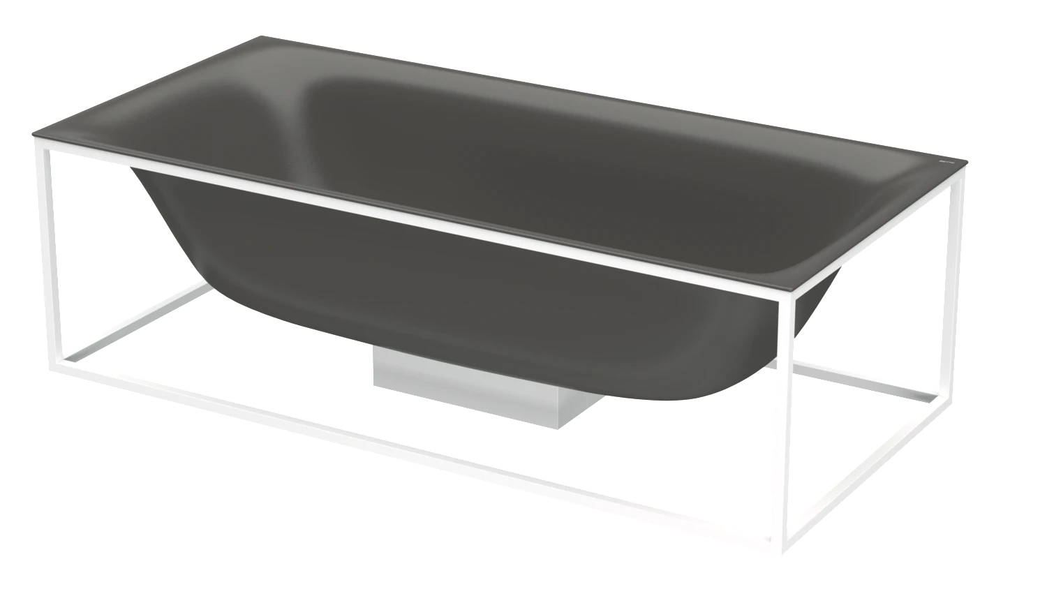 Bette Badewanne „BetteLux Shape“ rechteck 190 × 90 cm in Anthracite