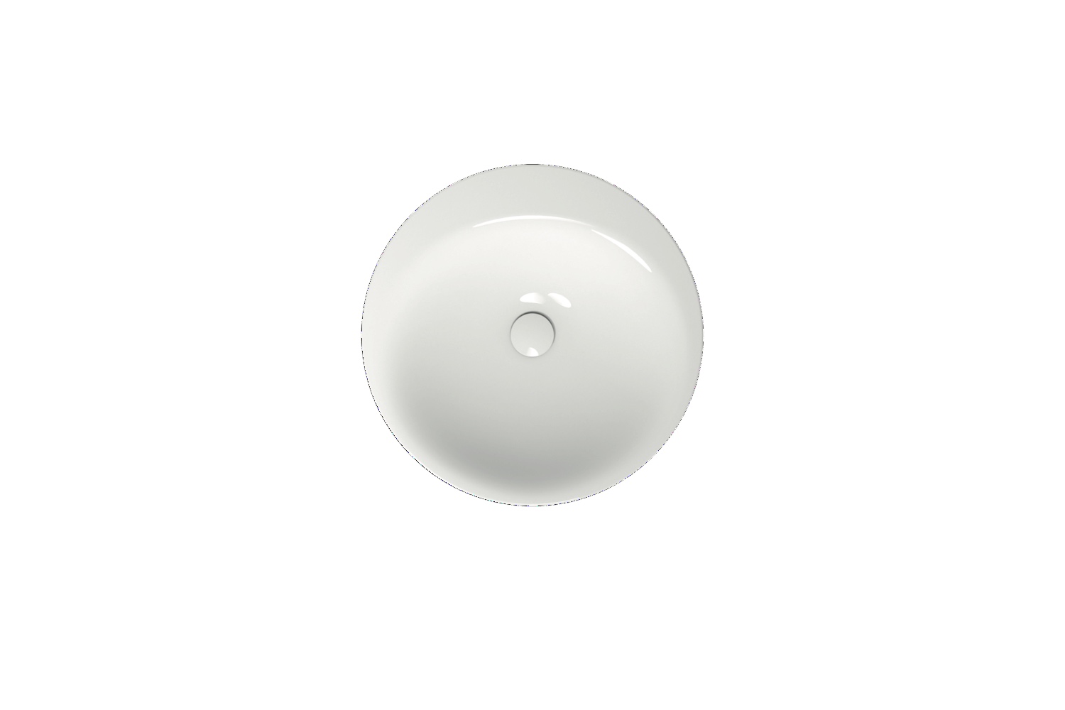Einbauwaschtisch „BetteLux“, ohne Überlauf, ohne Hahnlochbohrung ⌀ 50 × 10 cm in Weiß