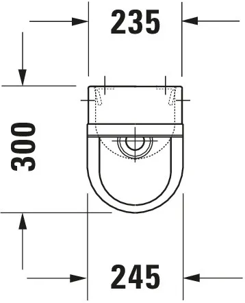 Urinal Starck 3, Zulauf von hinten rimless, ohne Fliege, weiß Urinal Starck 3, Zulauf von hinten rimless, ohne Fliege, weiß
