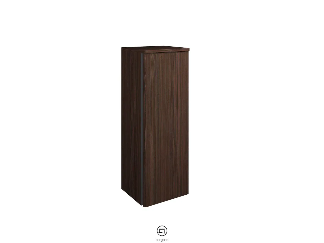 burgbad Hochschrank „Badu“ 392 × 980 × 365 mm in Nussbaum Dekor Samt