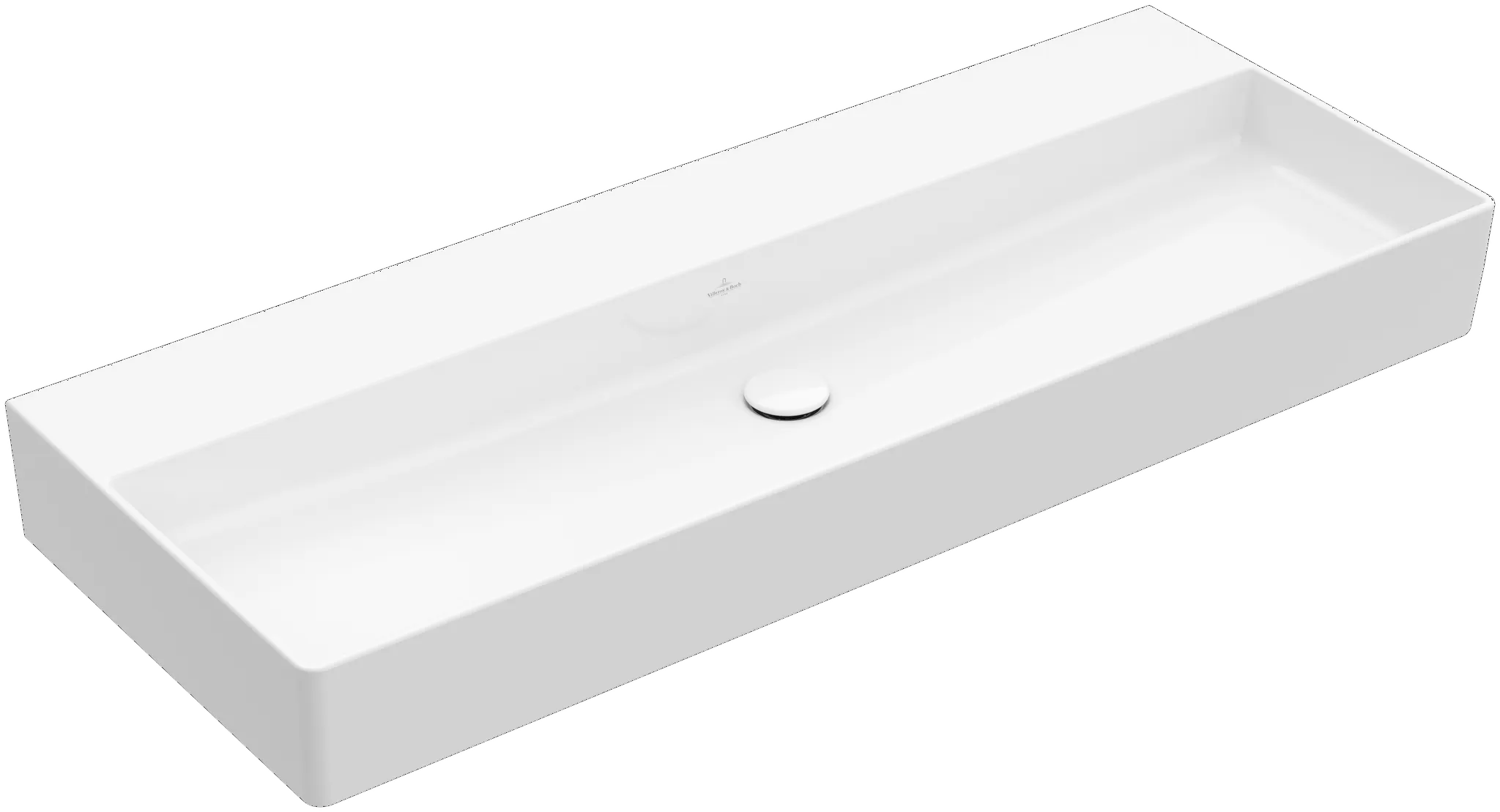 Villeroy & Boch Wandwaschtisch aus TitanCeram geschliffen „Memento 2.0“ 1200 × 470 × 150 mm, ohne Hahnlochbohrung in Stone White Villeroy & Boch Wandwaschtisch aus TitanCeram geschliffen „Memento 2.0“ 1200 × 470 × 150 mm, ohne Hahnlochbohrung in Stone White