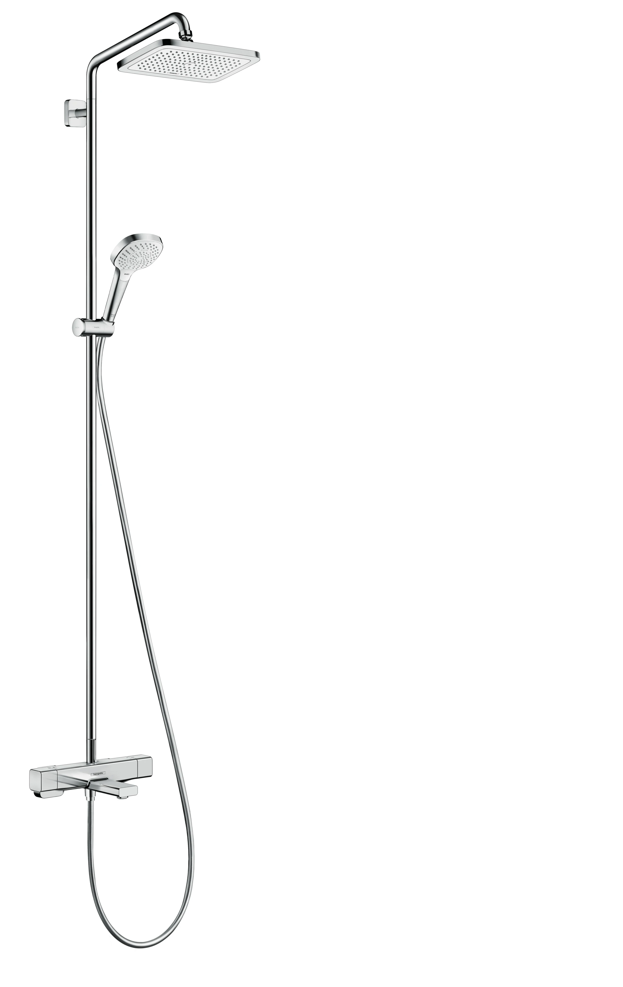 Showerpipe Croma E 280 1jet chrom mit Wannenthermostat