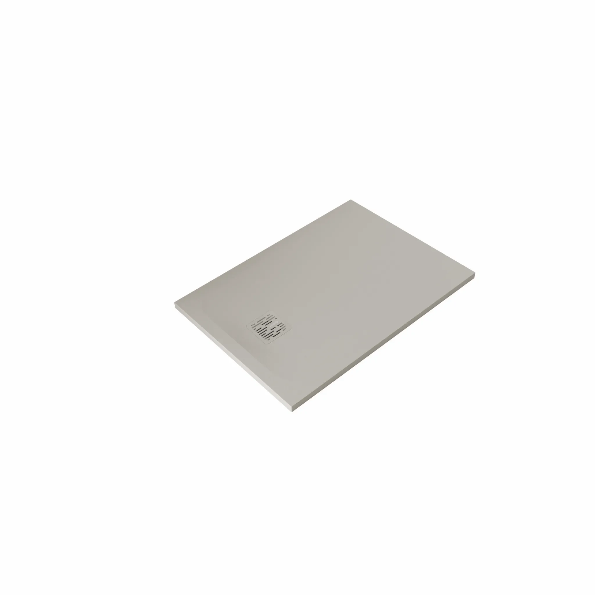 TERRA Duschwanne 80 x 140 H3 cm Abflussabdeckung inkl. Mattschwarz