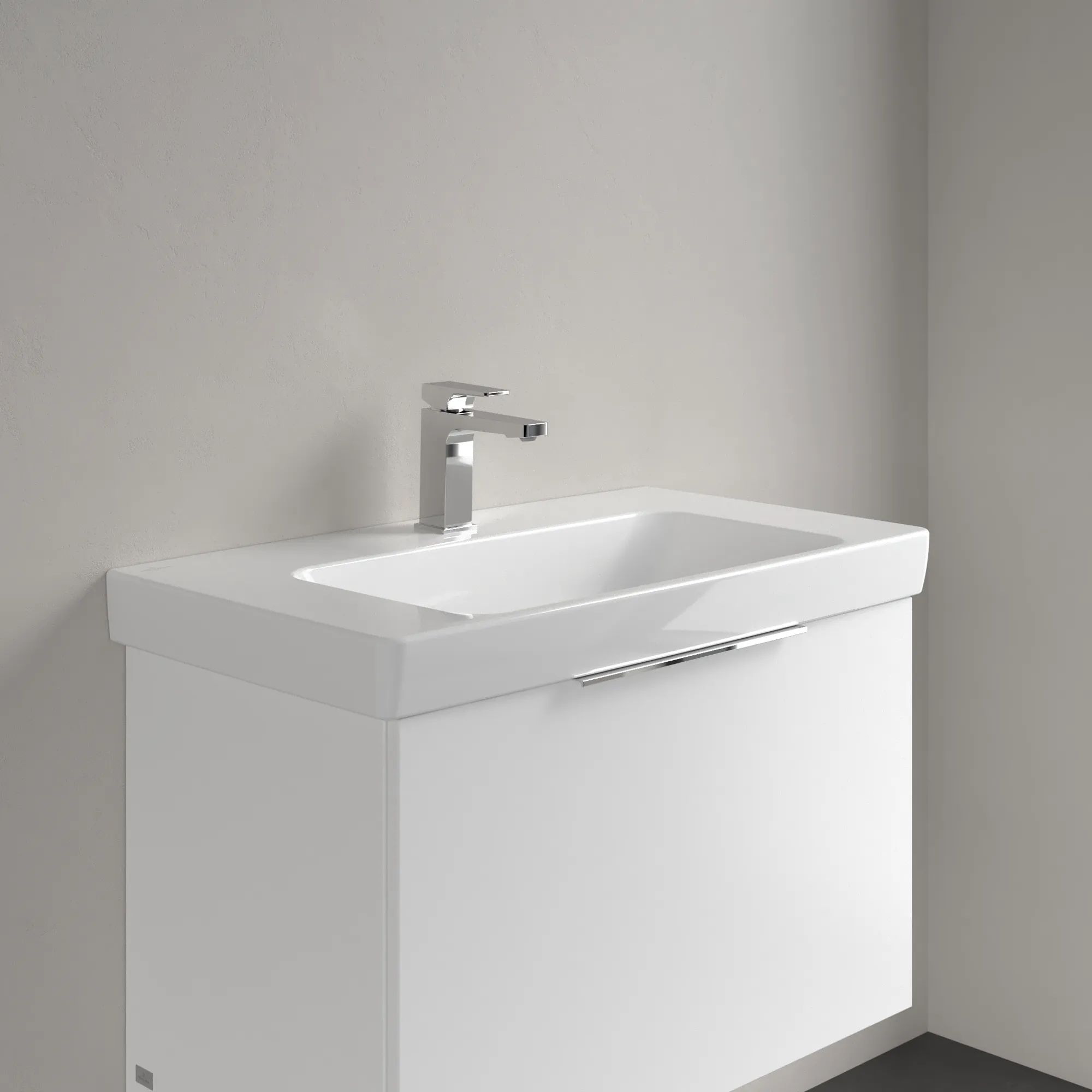 Villeroy & Boch Waschbecken „Architectura“ 800 × 455 × 165 mm, ohne Hahnlochbohrung, für Becken mittig