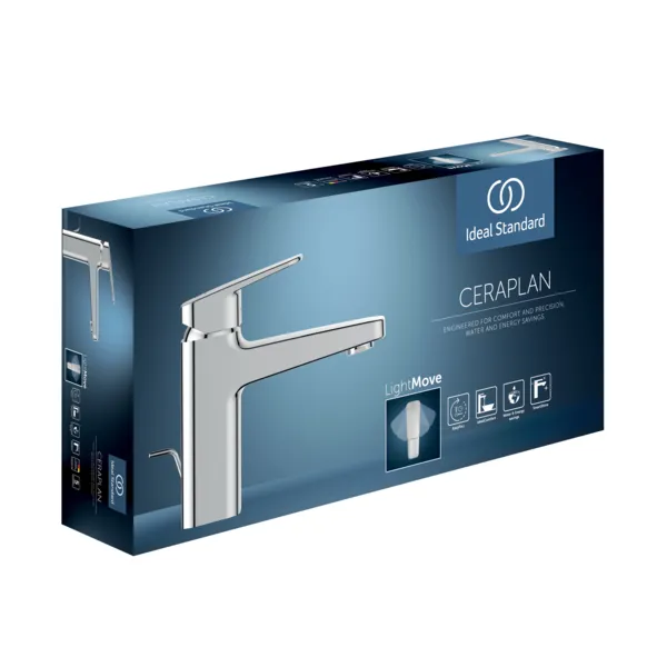 Waschtischarmatur Ceraplan H75 mit Ablaufgarnitur Ausladung 104mm Easyfix+ Chrom Waschtischarmatur Ceraplan H75 mit Ablaufgarnitur Ausladung 104mm Easyfix+ Chrom