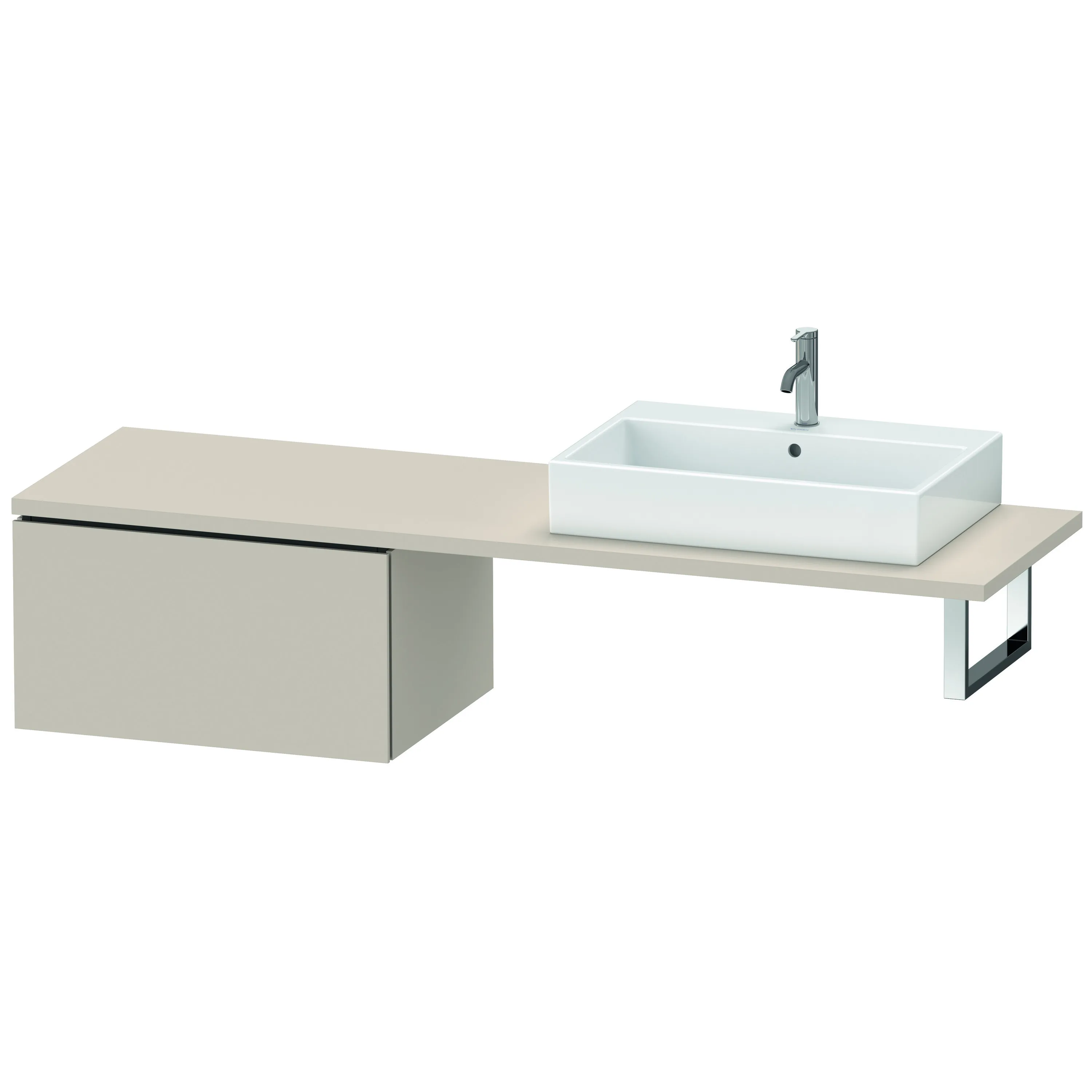 Duravit Unterschrank für Konsole „L-Cube“ 72 × 40 × 54,7 cm Taupe Matt