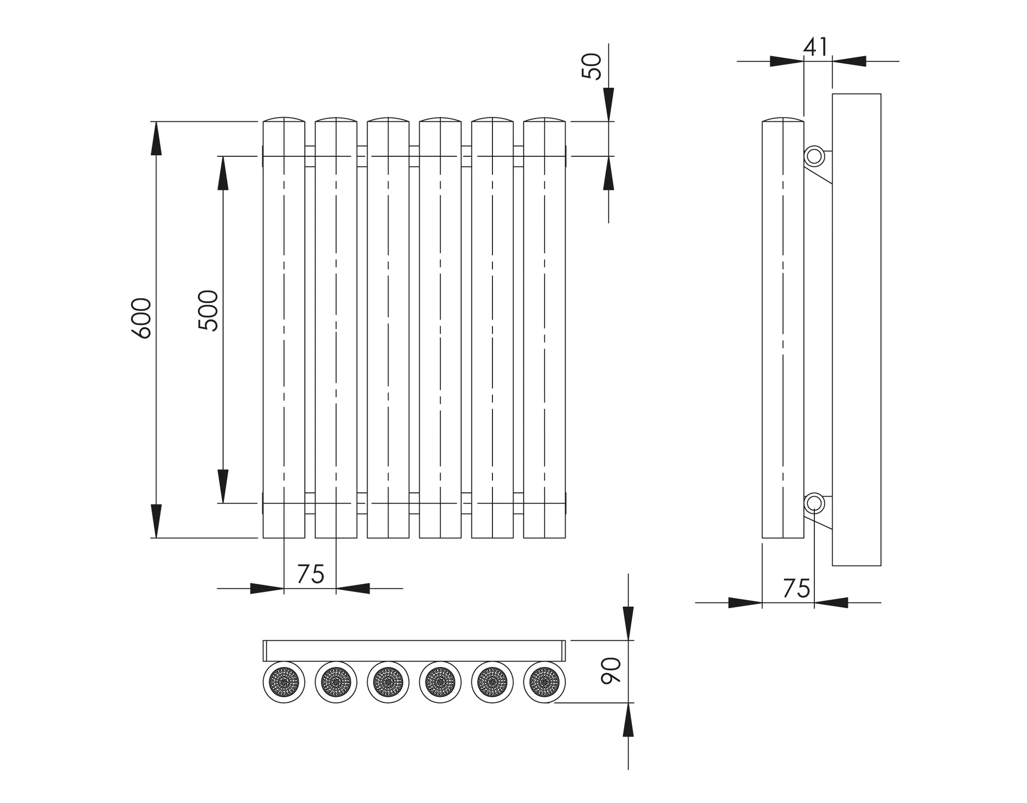 ASW Hygieneheizkörper einreihig „Climaster“ C1 28,5 × 60 cm ASW Hygieneheizkörper einreihig „Climaster“ C1 28,5 × 60 cm