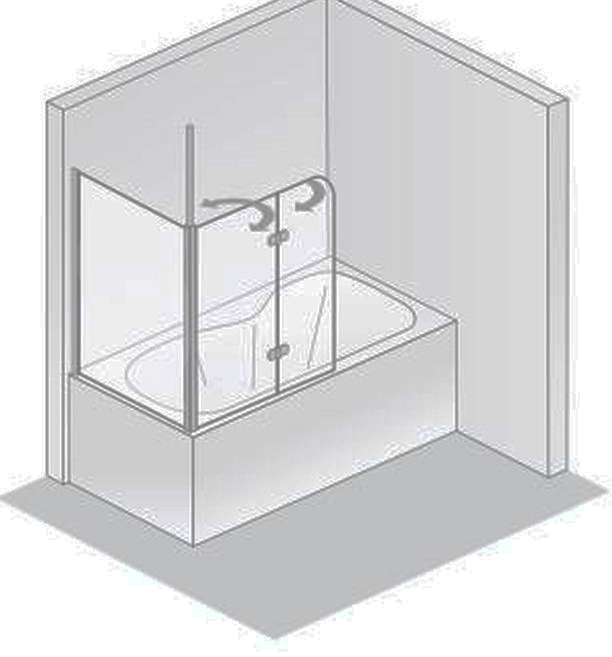 HSK teilgerahmte Seitenwand „Premium Softcube“ 75 × 140 cm Glas Grau, Profile Alu Silber-matt HSK teilgerahmte Seitenwand „Premium Softcube“ 75 × 140 cm Glas Grau, Profile Alu Silber-matt