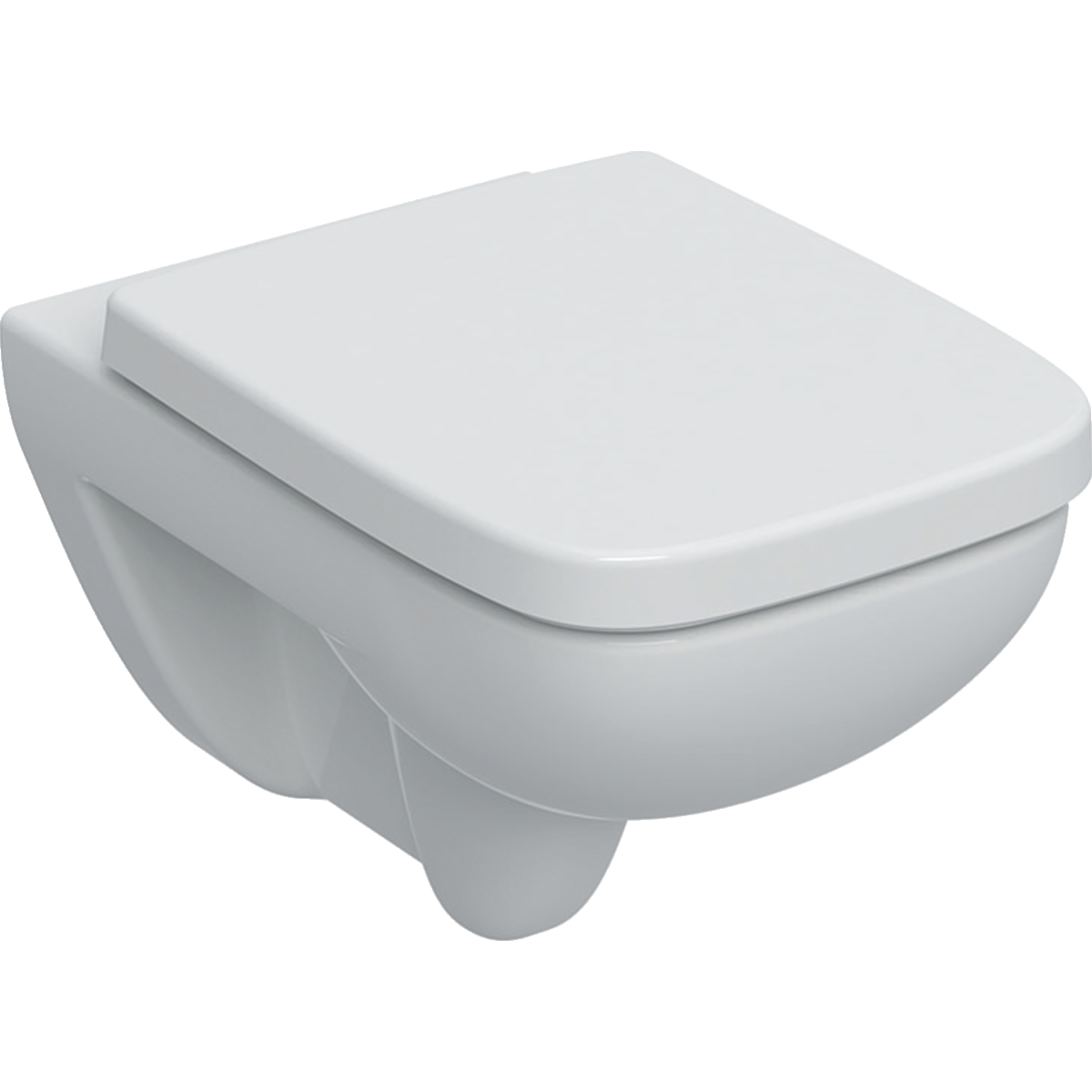Wand-Tiefspül-WC Set mit WC-Sitz „Renova Plan“ 36 × 38 × 54 cm, mit Spülrand