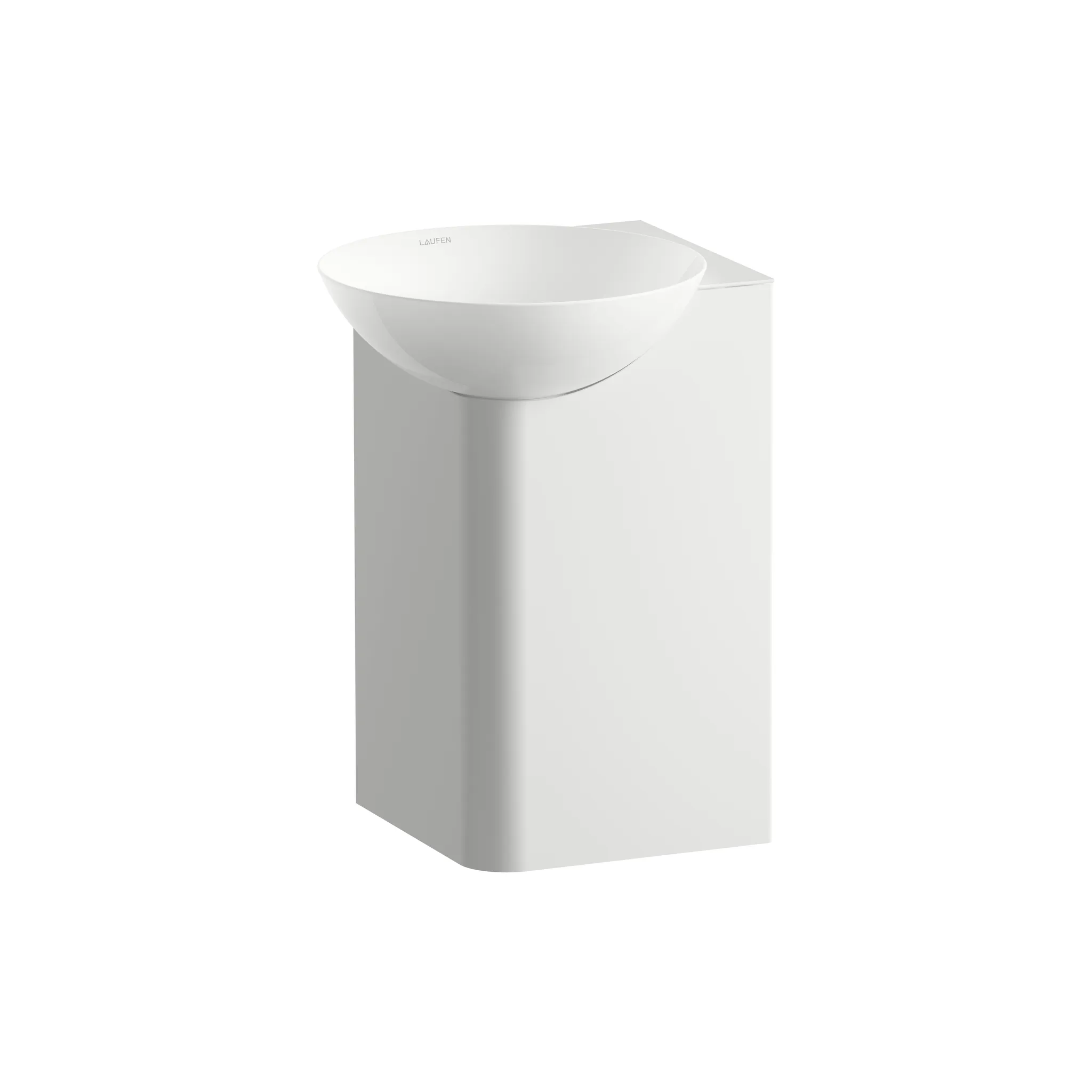 Laufen Waschplatz INSERT glasierter Stahl quadratisch 350 x 350 x 470 mm in weiß