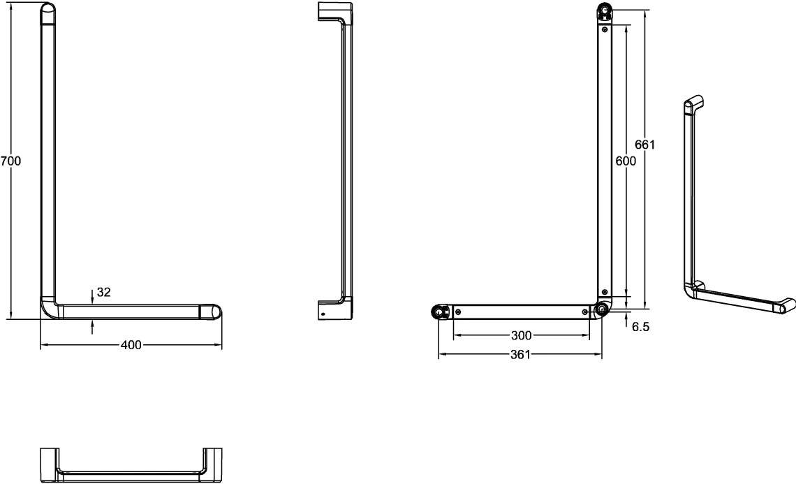 Villeroy & Boch Wandhaltegriff ViCareDESIGN 921711 Villeroy & Boch Wandhaltegriff ViCareDESIGN 921711