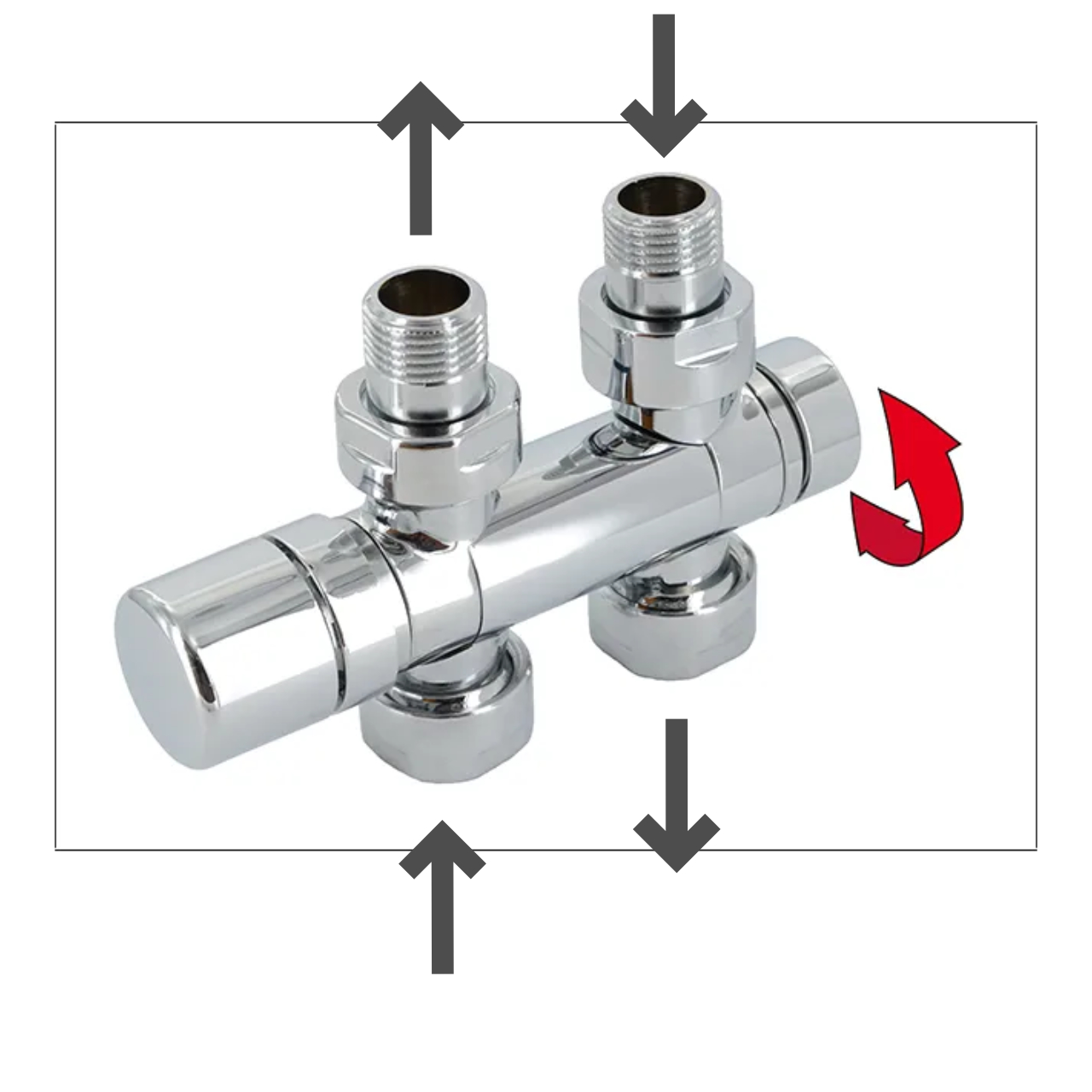 Zehnder Anschluss-Set (50 mm) Durchgangsform Typ U in weiß Zehnder Anschluss-Set (50 mm) Durchgangsform Typ U in weiß