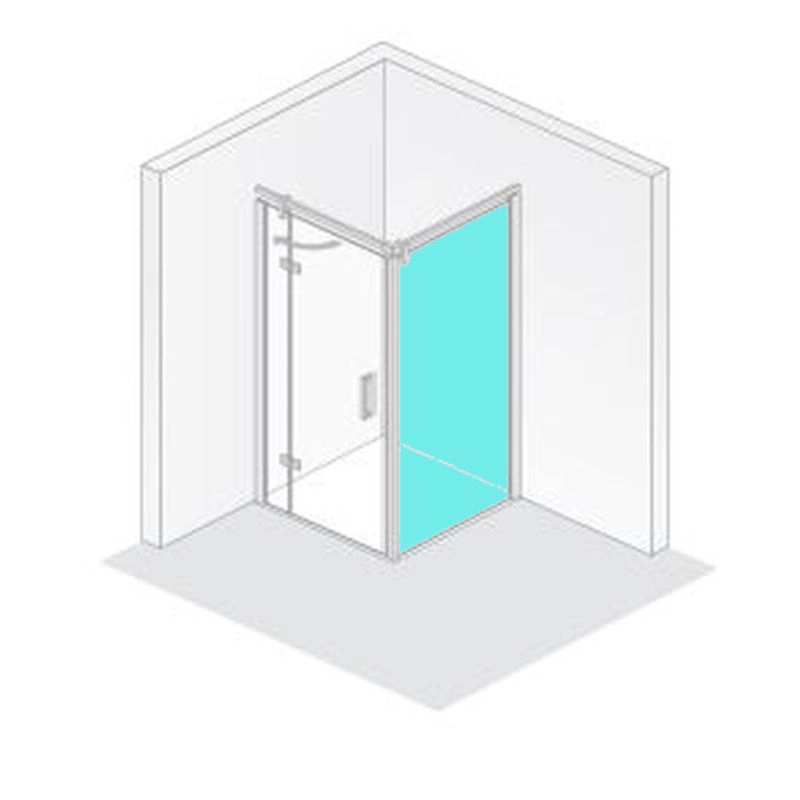 HSK teilgerahmte Seitenwand „Atelier Plan“ Glas Mattierung mittig (65 cm), Profile Schwarz-matt, für 1000 mm, B: 1600 mm H: 2000 mm HSK teilgerahmte Seitenwand „Atelier Plan“ Glas Mattierung mittig (65 cm), Profile Schwarz-matt, für 1000 mm, B: 1600 mm H: 2000 mm