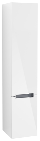 Villeroy & Boch Hochschrank „Subway 2.0“ 35 × 165 × 37 × 37 cm in Glossy White, Anschlag links, ohne Beleuchtung