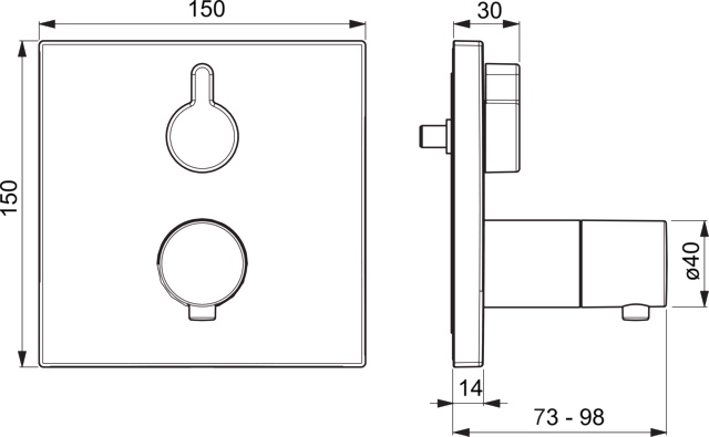 HansaVAROX Wannen- und Brausearmatur Fertigmontageset für Wanne/Brause HansaVAROX PRO 4058 Rosette eckig Chrom HansaVAROX Wannen- und Brausearmatur Fertigmontageset für Wanne/Brause HansaVAROX PRO 4058 Rosette eckig Chrom