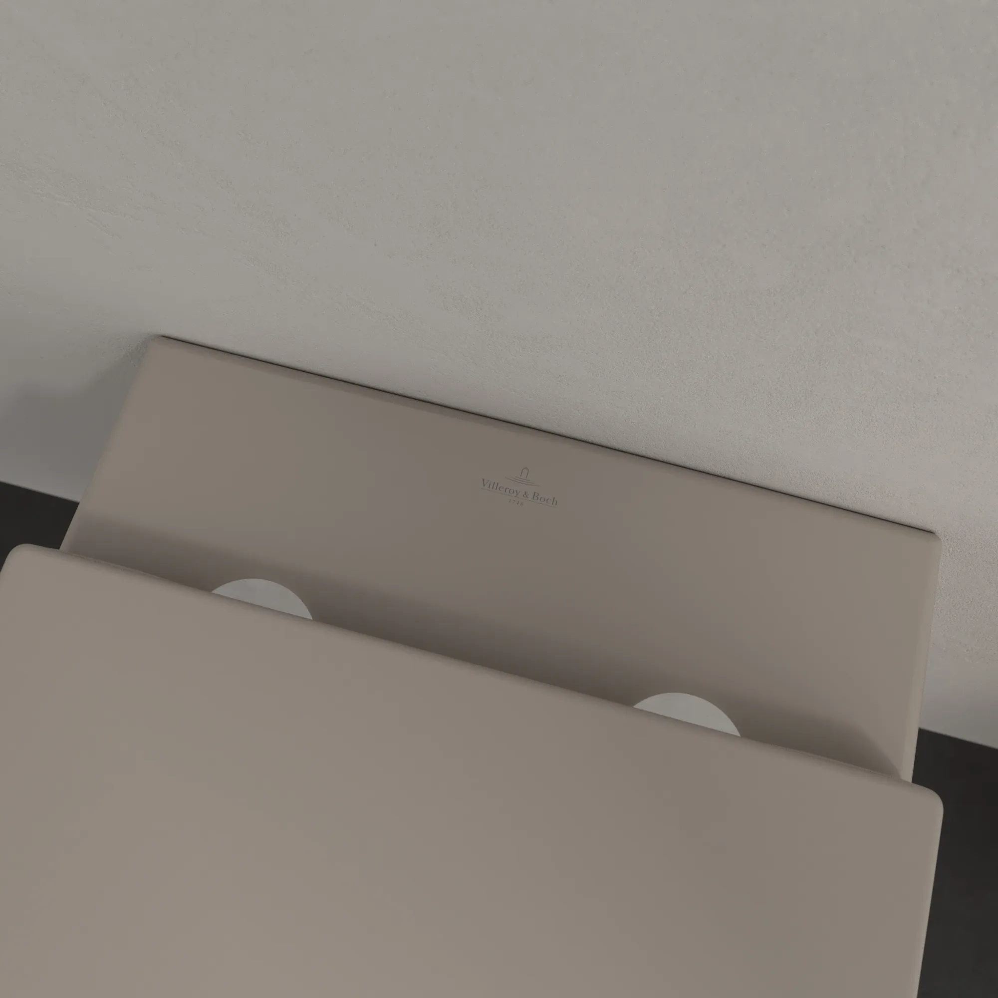 Wand-Tiefspül-WC DirectFlush „Subway 2.0“ 37 × 36,5 × 56 cm in Almond, ohne Spülrand, Abgang waagerecht