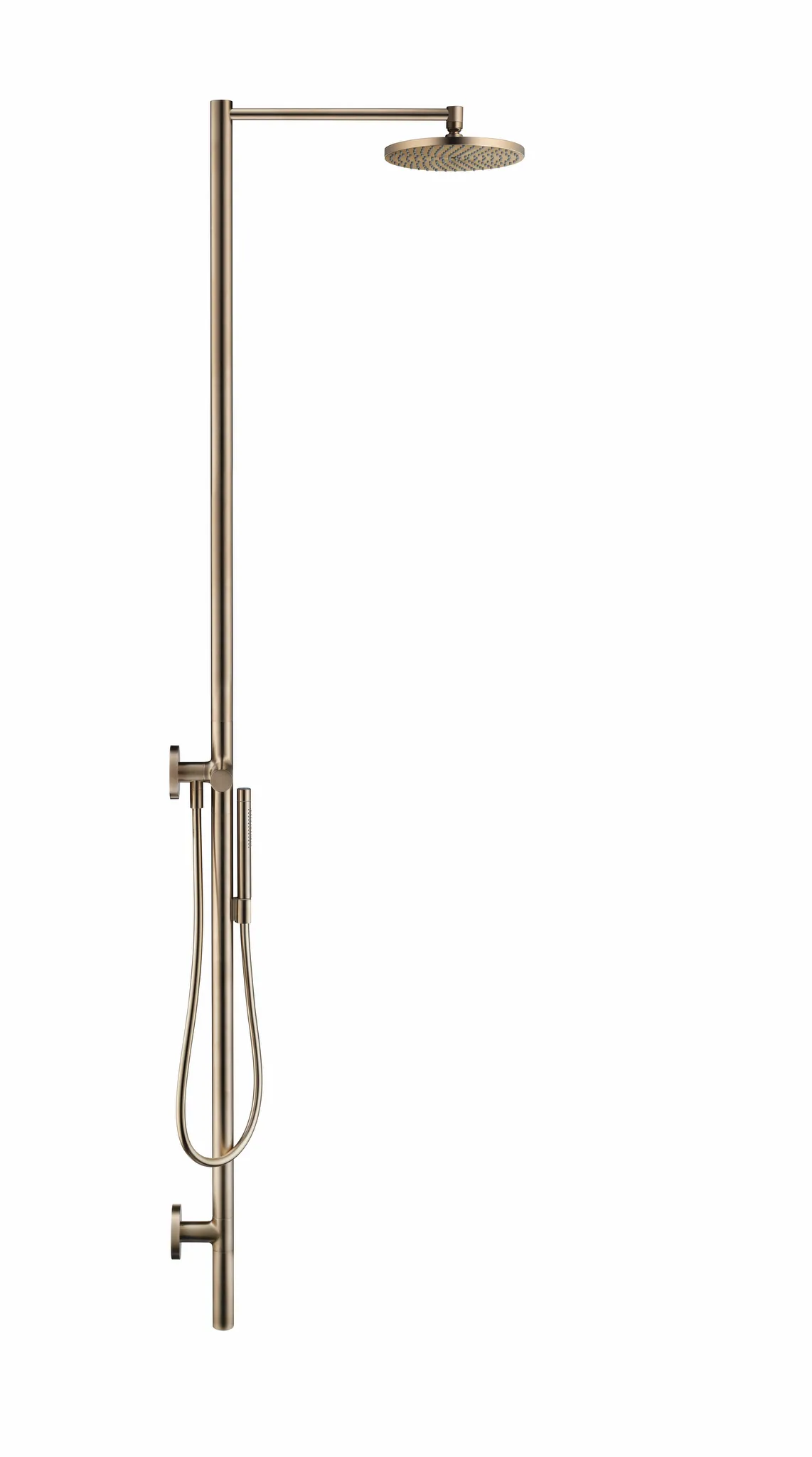 Hansgrohe AXOR Starck Duschsäule mit Thermostat, Kopfbrause 240 1jet BBR, Brushed Bronze, 240 mm Brausekopfgröße