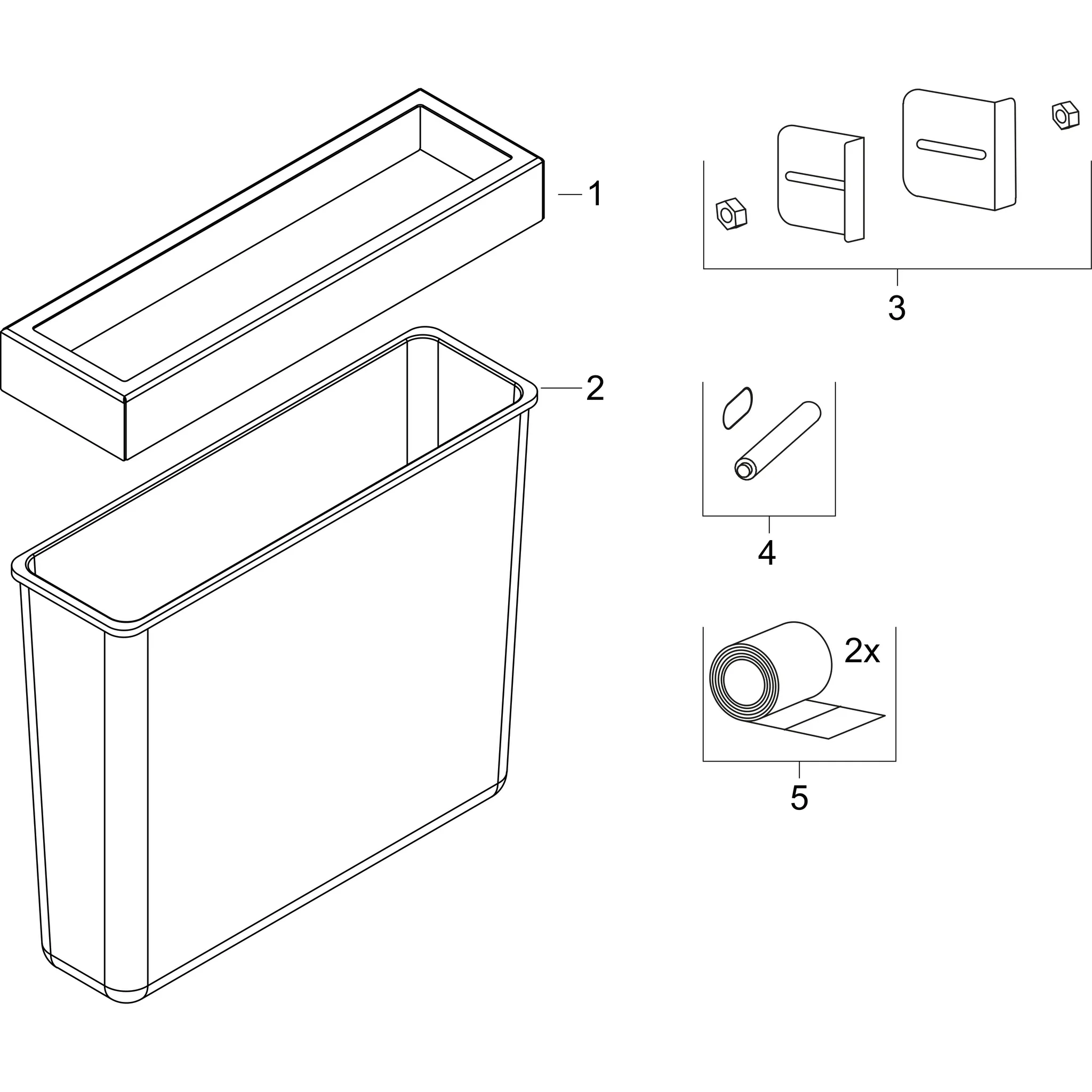 Hansgrohe Modul „XtraStoris Rock“