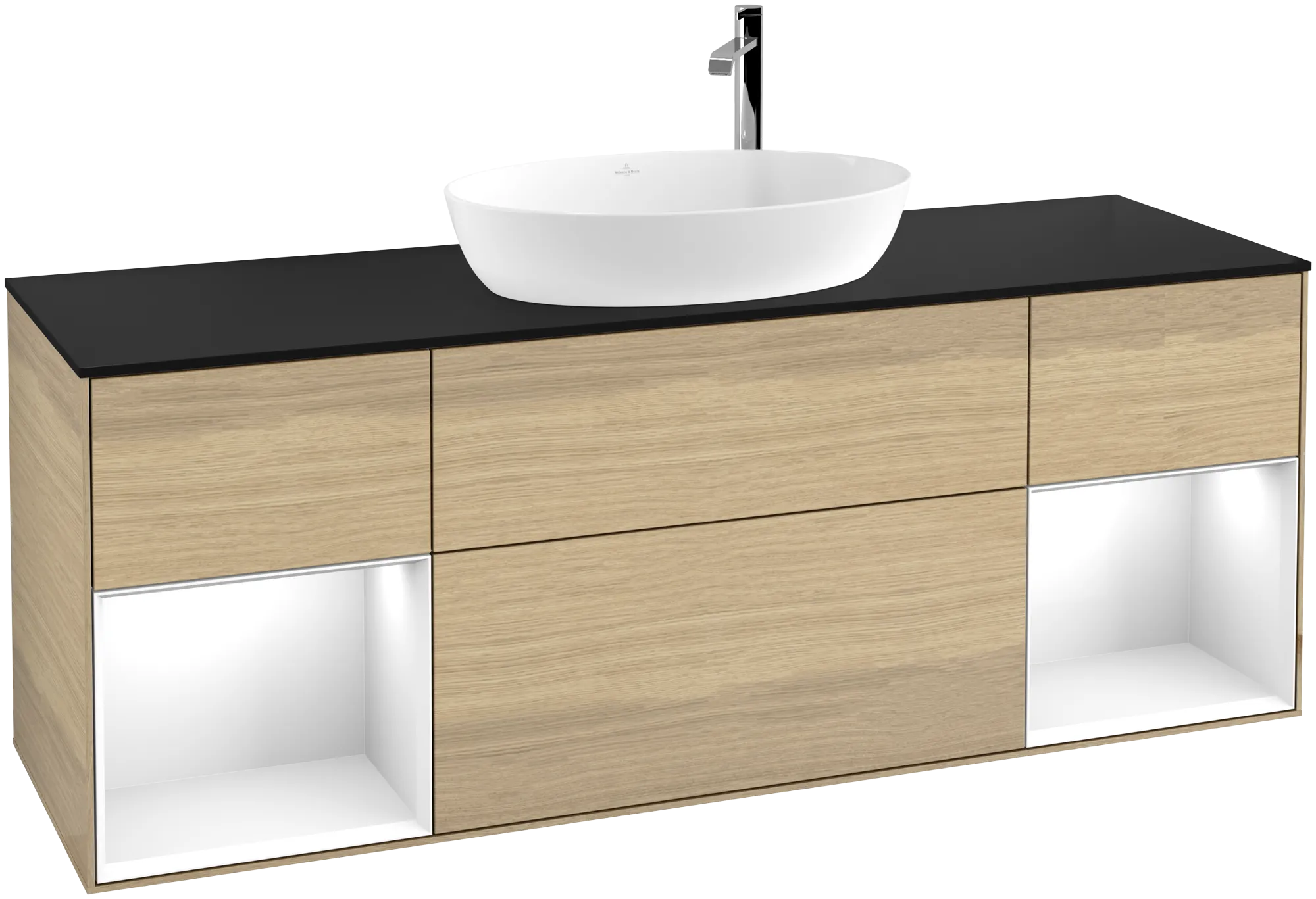Villeroy & Boch Waschbeckenunterschrank Finion F98, 1600 x 603 x 501 mm, mit Beleuchtung