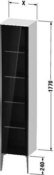 Duravit Hochschrank „XViu“ 40 × 177 × 36 cm