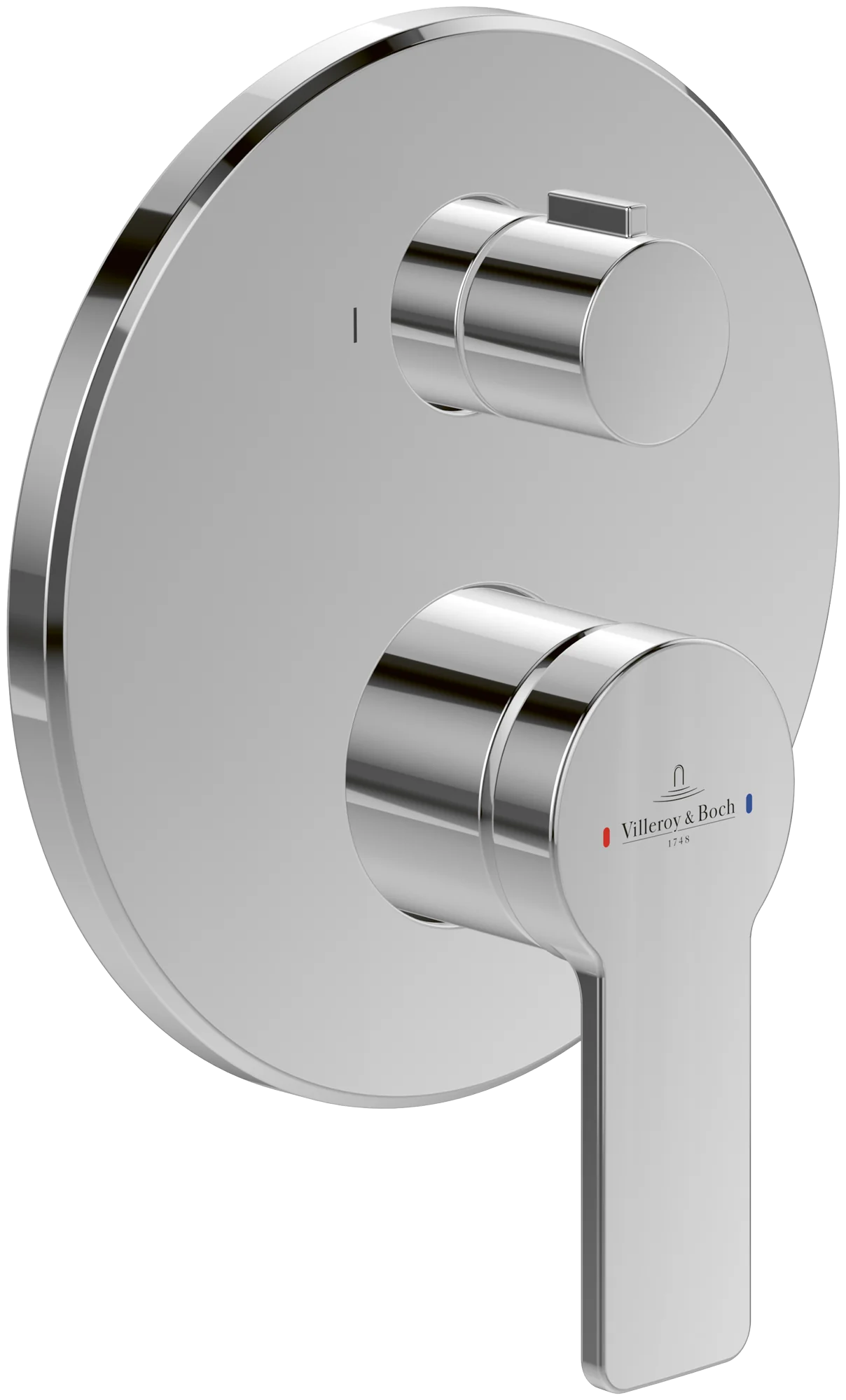 Villeroy & Boch Architectura Unterputz-Einhebel-Armatur, eckig, chrom, Höhe 215 mm, Breite 172 mm, Länge 180 mm