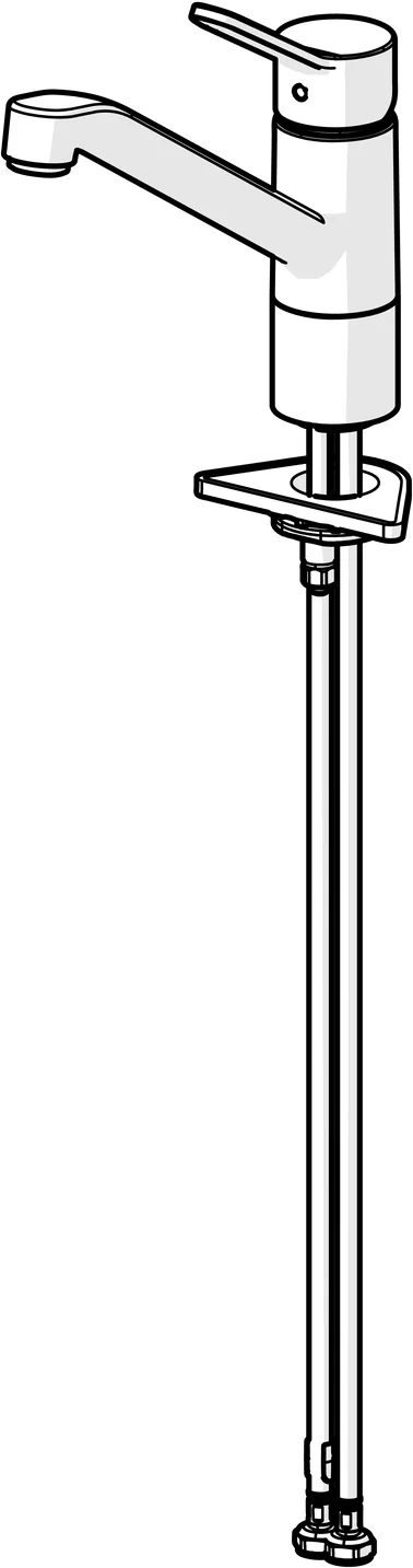 HansaPRIMO Einhebelmischer Küchenarmatur Chrom DN15 210 mm