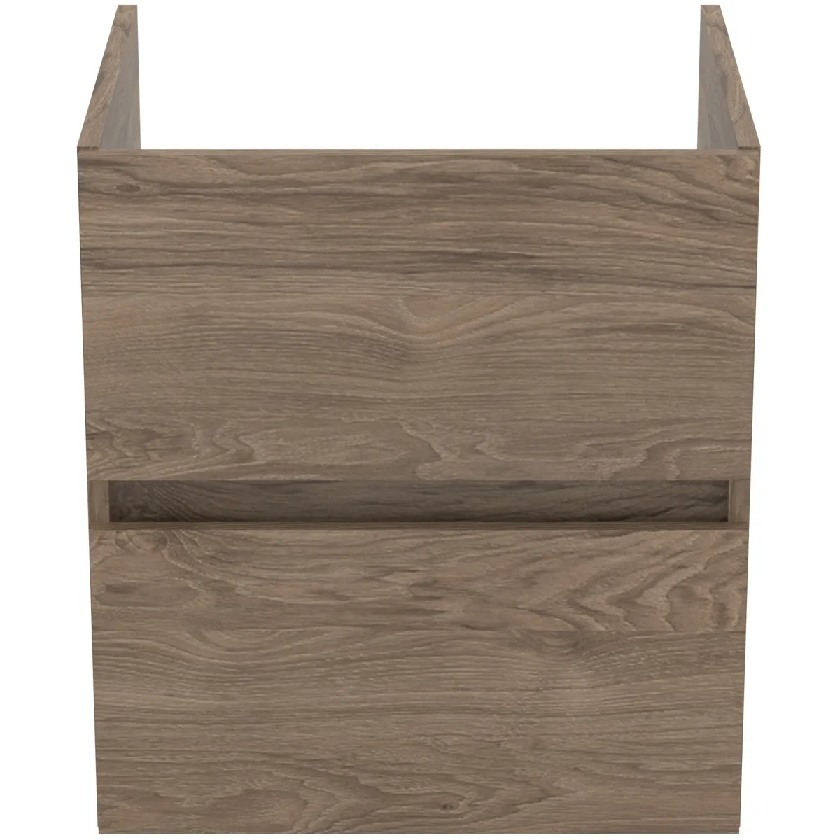 Ideal Standard Waschtischunterschrank „Eurovit+“ 50 × 55 × 44 cm Nussbaum geflammt Ideal Standard Waschtischunterschrank „Eurovit+“ 50 × 55 × 44 cm Nussbaum geflammt