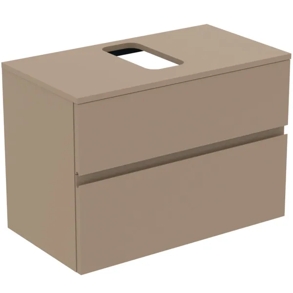 Ideal Standard Waschtischunterschrank Finesse, E3477UP, 802x440x558mm, 2 Auszüge, Greige matt Ideal Standard Waschtischunterschrank Finesse, E3477UP, 802x440x558mm, 2 Auszüge, Greige matt
