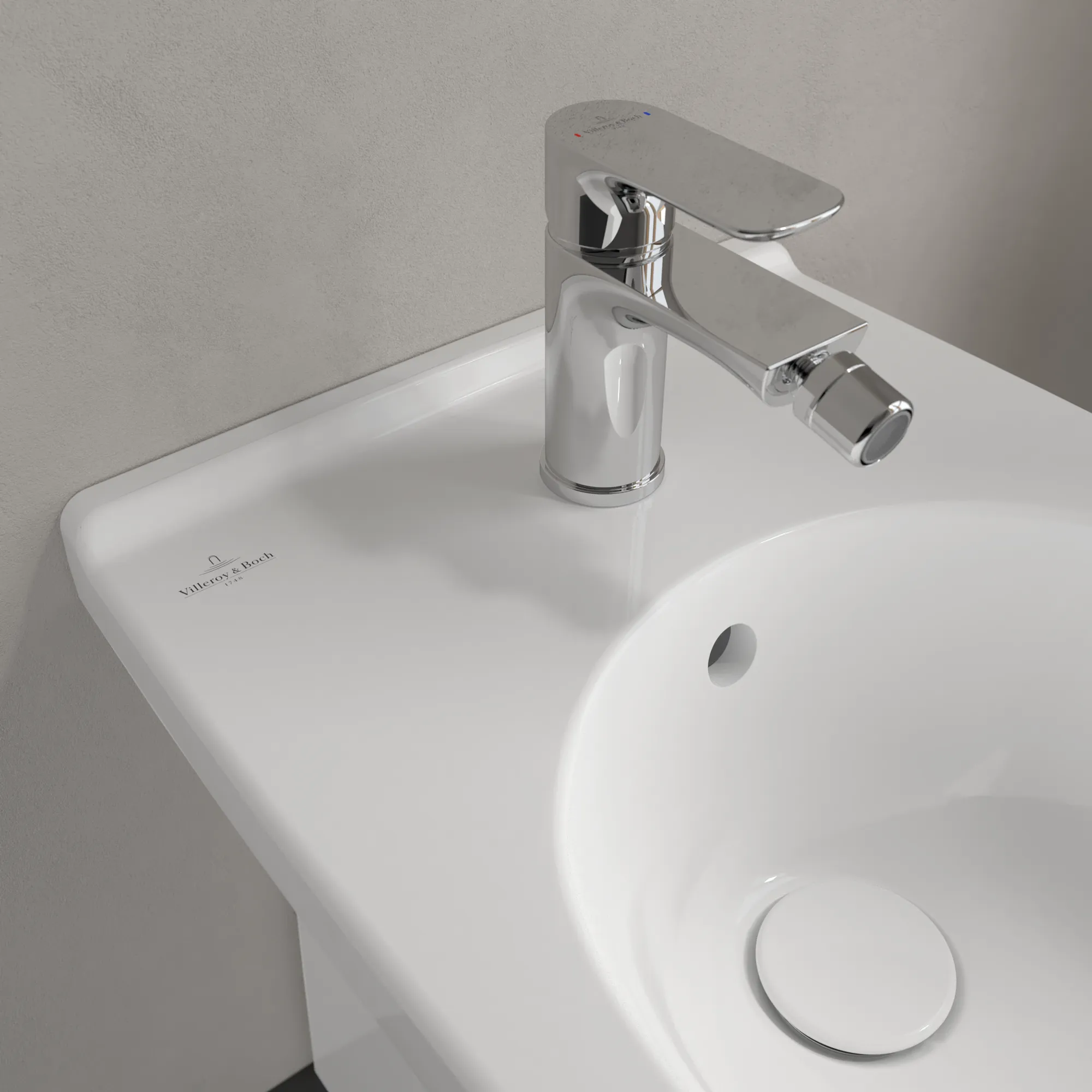 Bidet O.novo 546100, 570 x 360 x 400 mm, Oval, bodenstehend, Weiß Alpin