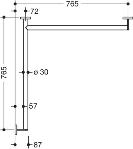 DUHA, d:30, re, W1/W2:765, pulverbeschichtet weiß tiefmatt DUHA, d:30, re, W1/W2:765, pulverbeschichtet weiß tiefmatt