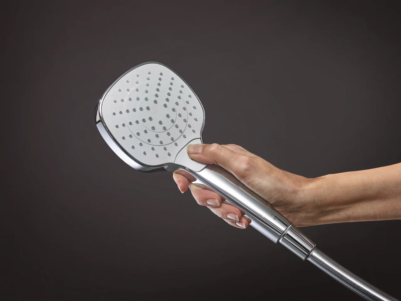 Hansgrohe Handbrause Croma Select E Vario EcoSmart, weiß/chrom, 110 mm Brausekopfgröße, Rain/TurboRain/IntenseRain Strahlarten, QuickClean, max. Durchfluss 8 l/min bei 3 bar Hansgrohe Handbrause Croma Select E Vario EcoSmart, weiß/chrom, 110 mm Brausekopfgröße, Rain/TurboRain/IntenseRain Strahlarten, QuickClean, max. Durchfluss 8 l/min bei 3 bar