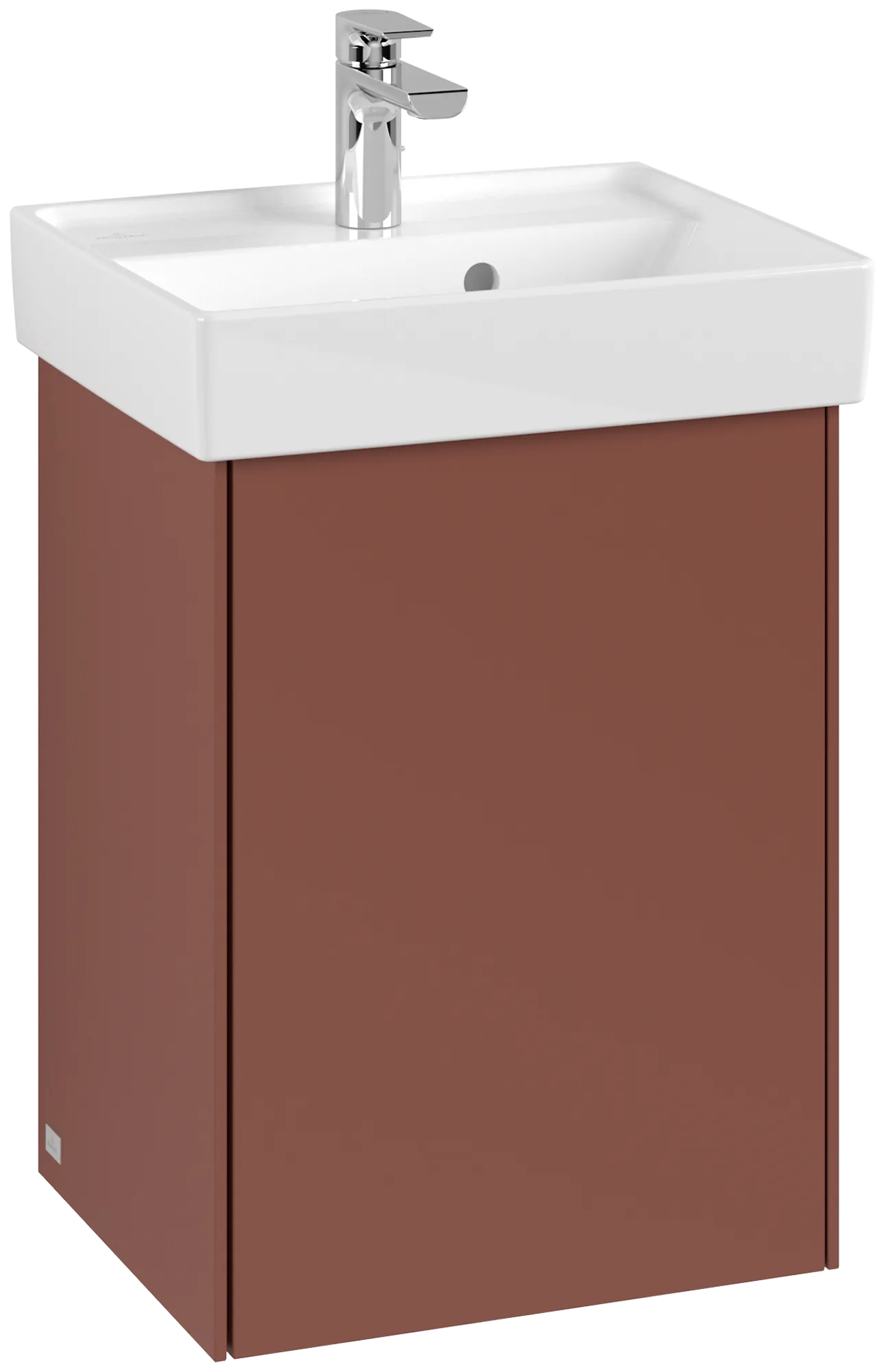 Villeroy & Boch Waschtischunterschrank mit Tür „Collaro“ 410 × 546 × 344 mm Wine Red, für Becken mittig, Anschlag rechts, ohne Beleuchtung Villeroy & Boch Waschtischunterschrank mit Tür „Collaro“ 410 × 546 × 344 mm Wine Red, für Becken mittig, Anschlag rechts, ohne Beleuchtung