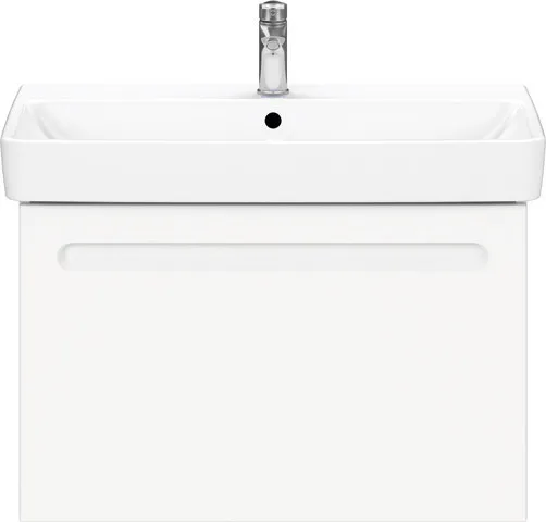 Duravit Waschtischunterschrank wandhängend „No.1“ 74 × 47,8 × 42,6 cm in Beton Matt