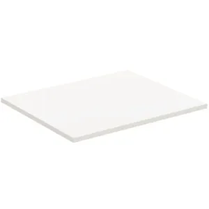Waschtischplatte i.life B ohne Ausschnitt 602x506x18mm Weiß matt