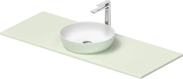 Waschbecken „Sivida“ Waschtisch mit Konsole 12,3 cm in Weiß (matt) / Blassgrün (matt) Waschbecken „Sivida“ Waschtisch mit Konsole 12,3 cm in Weiß (matt) / Blassgrün (matt)