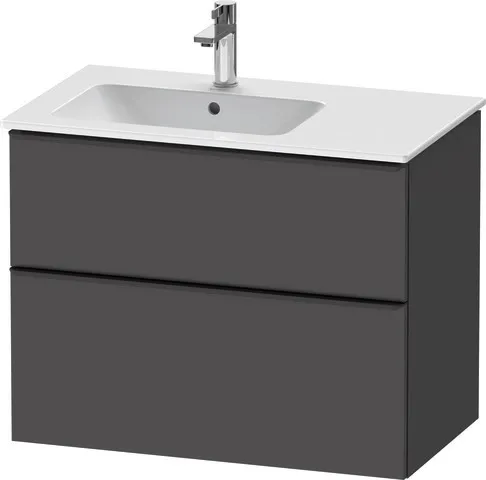 Duravit Waschtischunterschrank wandhängend „D-Neo“ 81 × 62,5 × 46,2 cm in Graphit Matt Duravit Waschtischunterschrank wandhängend „D-Neo“ 81 × 62,5 × 46,2 cm in Graphit Matt