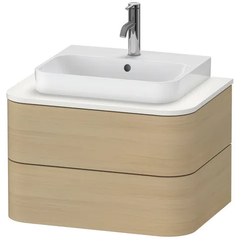 Duravit Waschtischunterschrank wandhängend „Happy D.2 Plus“ 65 × 40,8 × 48 cm Becken: mittig / Beleuchtung: ohne / Front- & Korpusfarbe: Mediterrane Eiche / Größe: 65 × 48 × 40,8 cm / Oberfläche: Echtholzfurnier / Schubladen: 2 Duravit Waschtischunterschrank wandhängend „Happy D.2 Plus“ 65 × 40,8 × 48 cm Becken: mittig / Beleuchtung: ohne / Front- & Korpusfarbe: Mediterrane Eiche / Größe: 65 × 48 × 40,8 cm / Oberfläche: Echtholzfurnier / Schubladen: 2