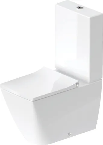 Stand-WC Kombi 650mm Viu, Weiß rimless, TS, Abgang vario