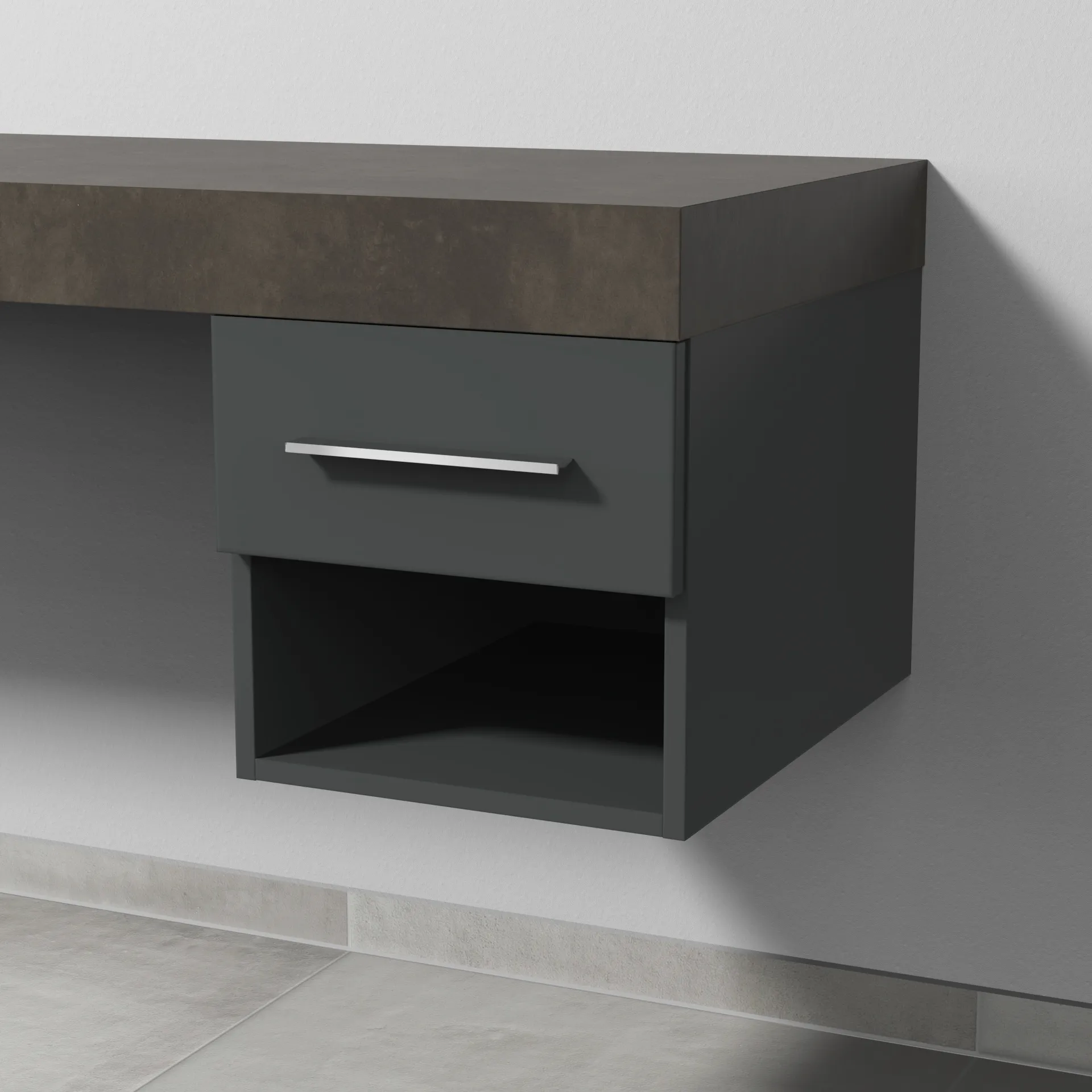 Sanipa Anbauschrank „2morrow“ 350 × 340 × 520 mm in Anthrazit (matt) Sanipa Anbauschrank „2morrow“ 350 × 340 × 520 mm in Anthrazit (matt)