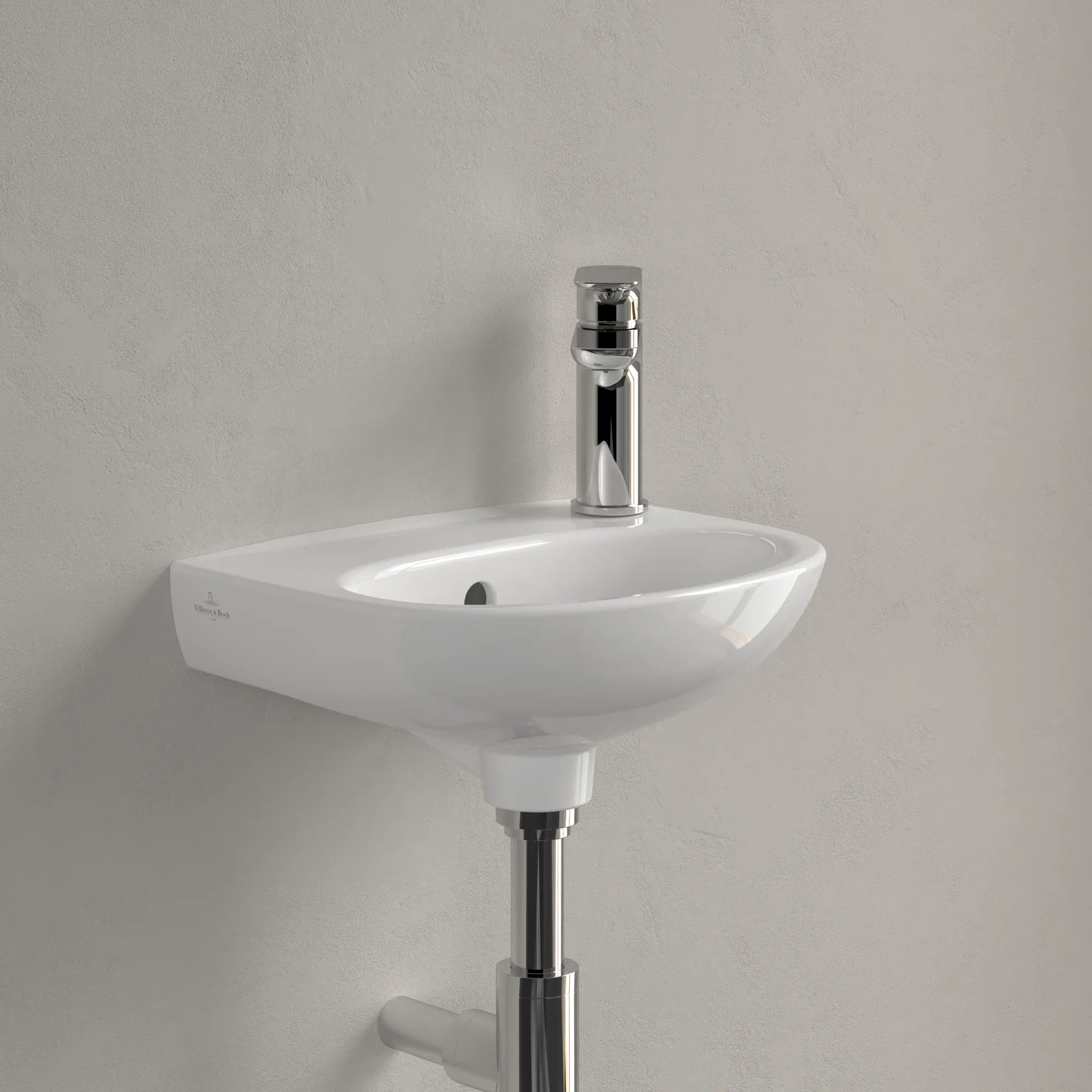 Villeroy & Boch Handwaschbecken „O.novo“ 275 × 360 × 145 mm, vorgestochene Hahnlochbohrung, für Becken mittig, Hahnlochposition seitlich in Weiß Alpin Villeroy & Boch Handwaschbecken „O.novo“ 275 × 360 × 145 mm, vorgestochene Hahnlochbohrung, für Becken mittig, Hahnlochposition seitlich in Weiß Alpin